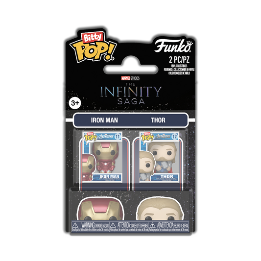 MARVEL : INFINITY SAGA - Iron Man & Thor Funko Bitty Pop! 2-Pack