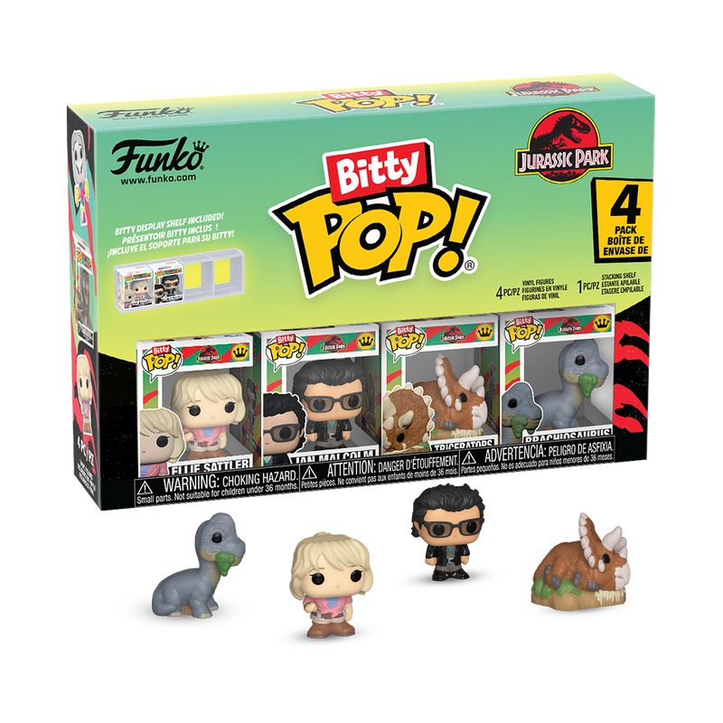 JURASSIC PARK - Triceratops Bitty Pop! 4-Pack