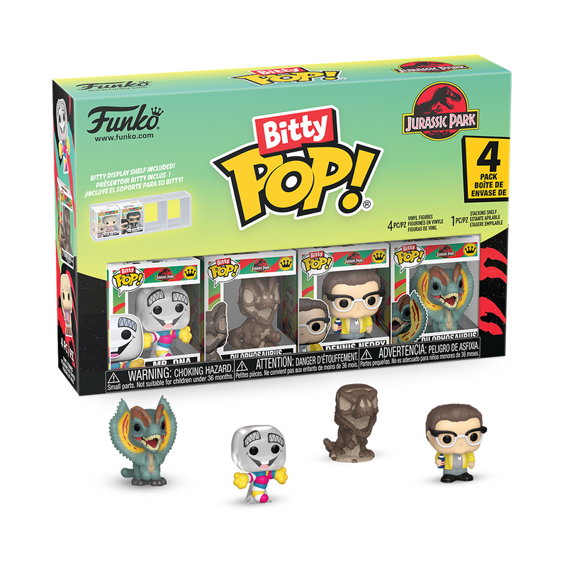 JURASSIC PARK - Mr DNA Bitty Pop! 4-Pack