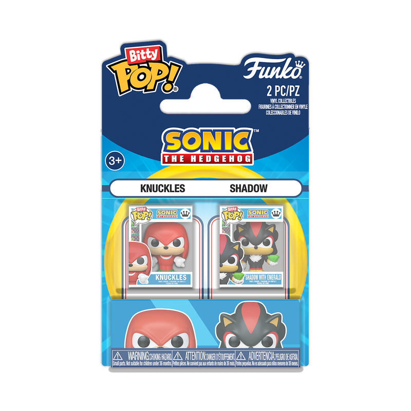 SONIC THE HEDGEHOG - Knuckles & Shadow Funko Bitty Pop! 2-Pack