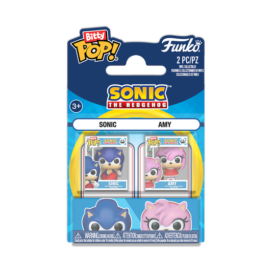 SONIC THE HEDGEHOG - Sonic & Amy Rose Funko Bitty Pop! 2-Pack