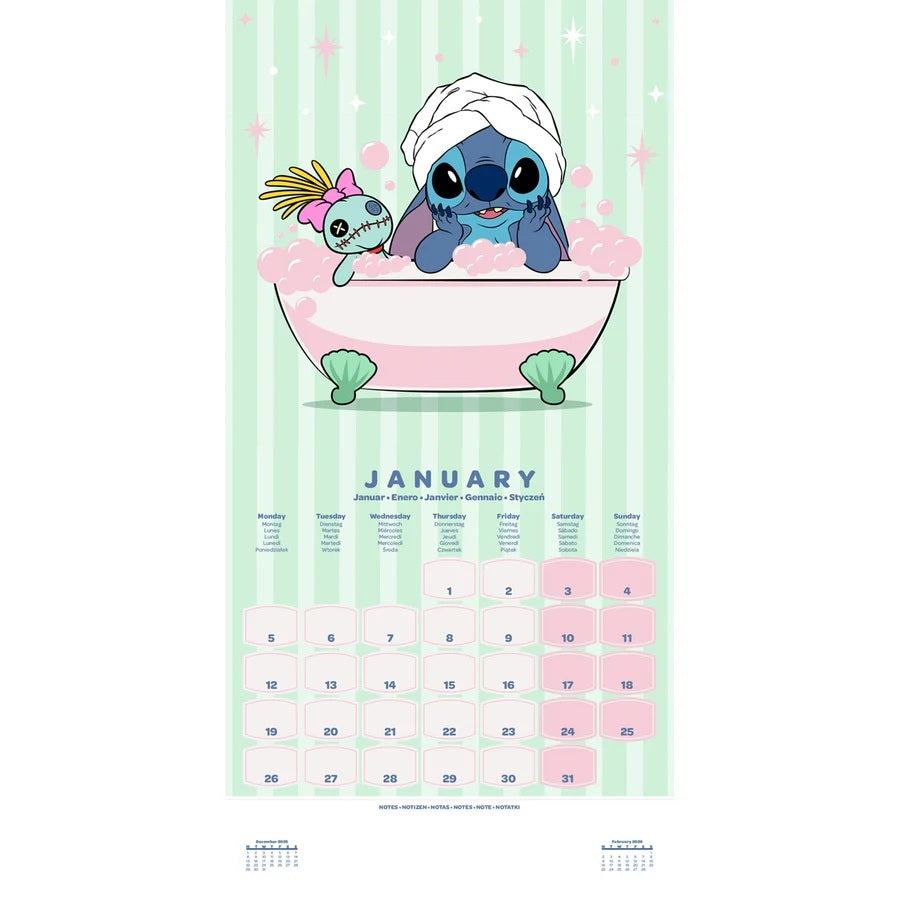 DISNEY : LILO & STITCH - 2026 Calendar