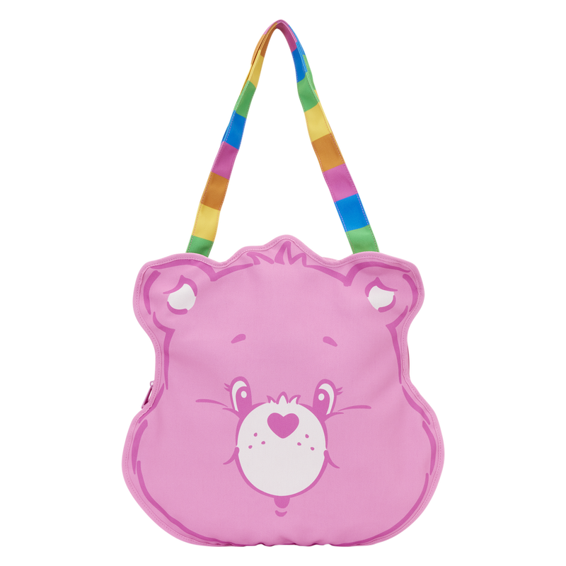 LOUNGEFLY : CARE BEARS - Cheer Bear Cosplay Oversized Canvas Tote Bag
