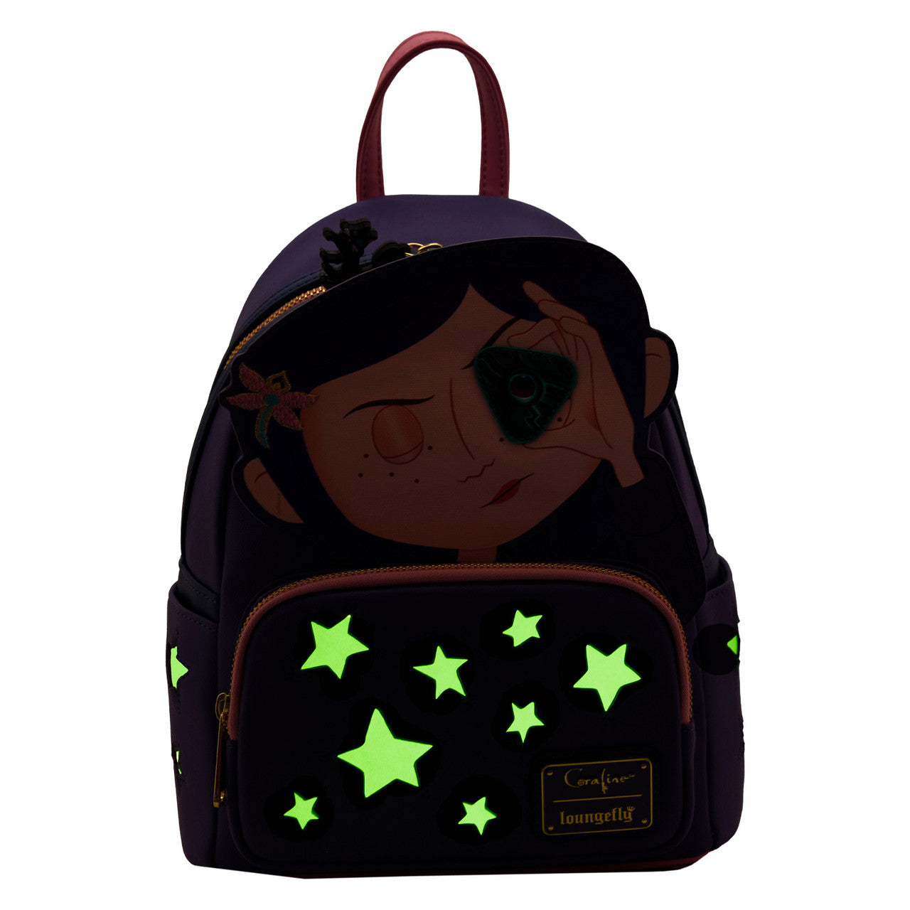 LOUNGEFLY : CORALINE - Coraline Stars Mini Backpack