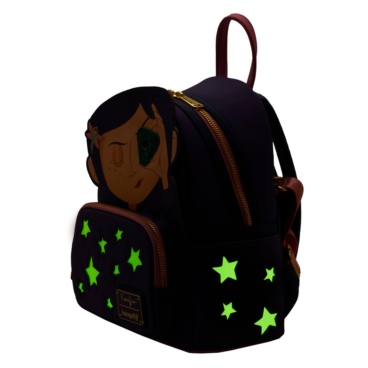 LOUNGEFLY : CORALINE - Coraline Stars Mini Backpack