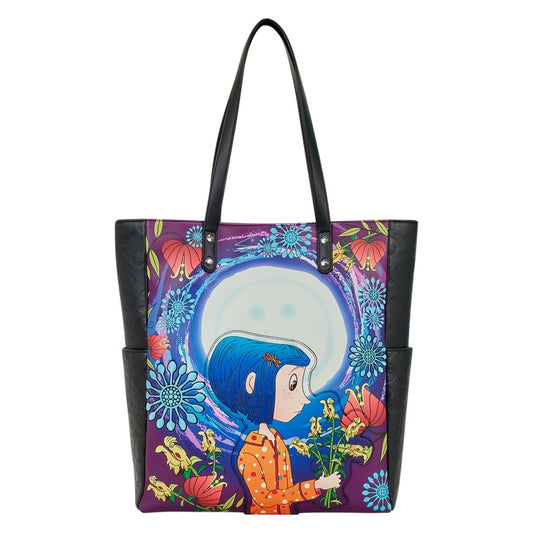 LOUNGEFLY : CORALINE - Garden Glow In The Dark Tote Bag