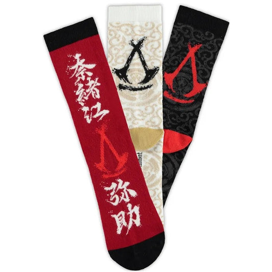 ASSASSIN'S CREED : SHADOWS - Logo 3-Pack Socks