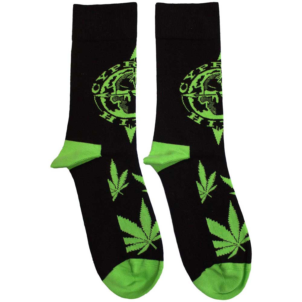 CYPRESS HILL - Logo & Leaves Socks (7-11)
