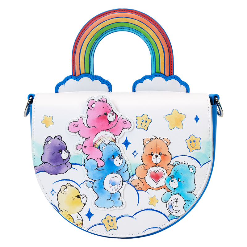 LOUNGEFLY : CARE BEARS - Rainbow Handle Crossbody Bag