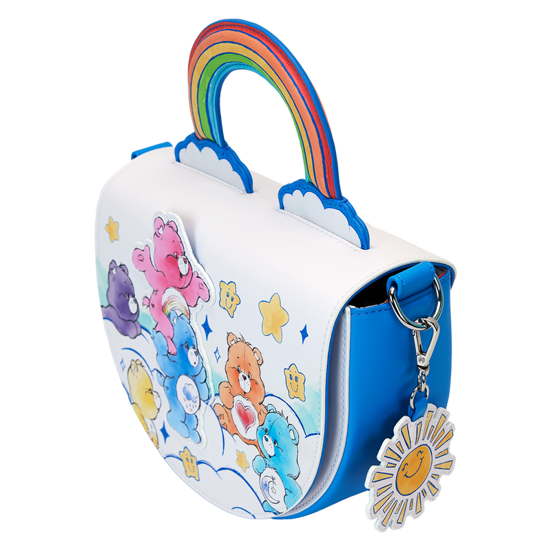 LOUNGEFLY : CARE BEARS - Rainbow Handle Crossbody Bag