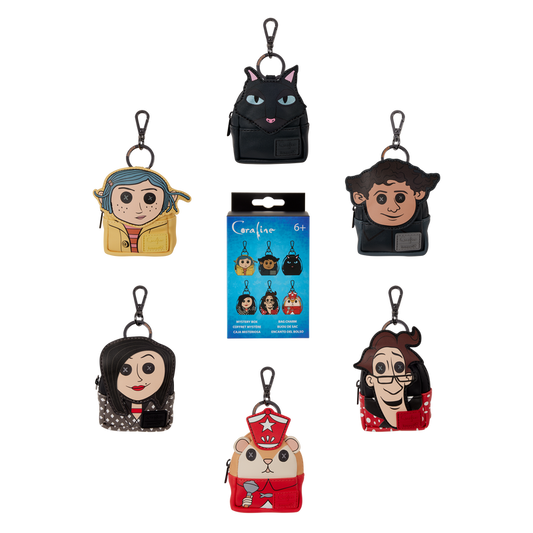LOUNGEFLY : CORALINE - Cosplay Mystery Mini Backpack Bag Charm