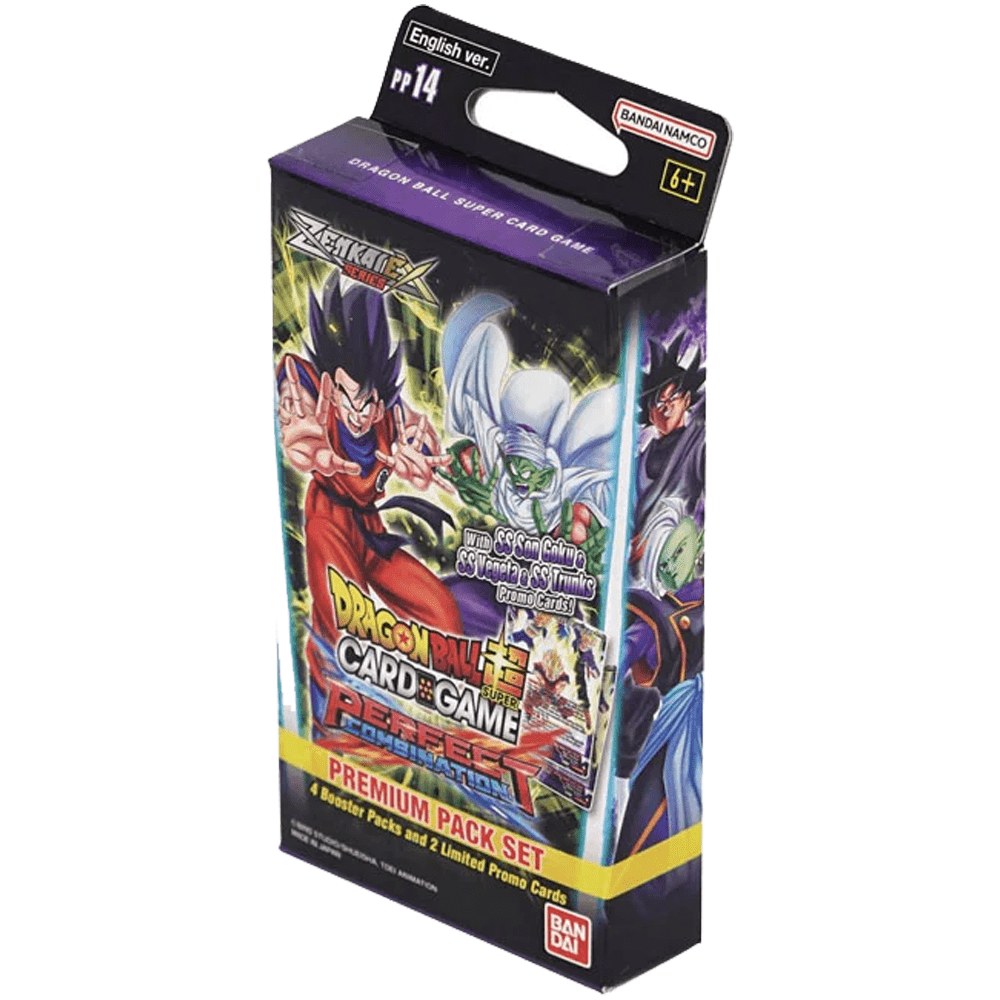 Dragon Ball Super card game Zenkai Perfect Combination Premium Pack product display