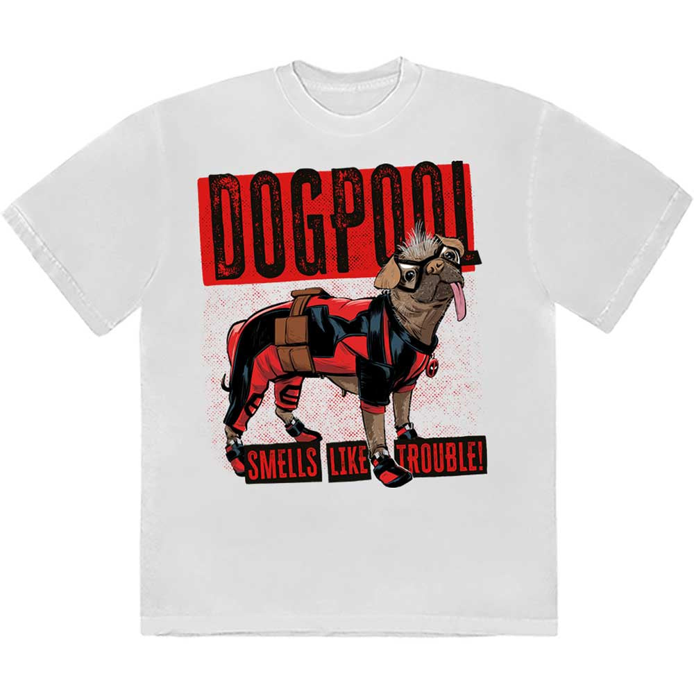 MARVEL : DEADPOOL - Dogpool Smells Like Trouble T-Shirt