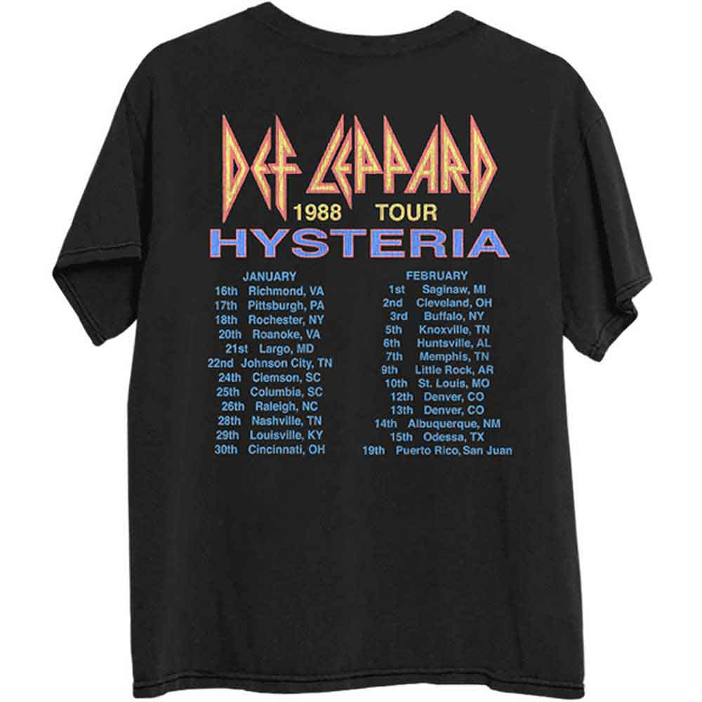 DEF LEPPARD - Hysteria '88 Backprint T-Shirt