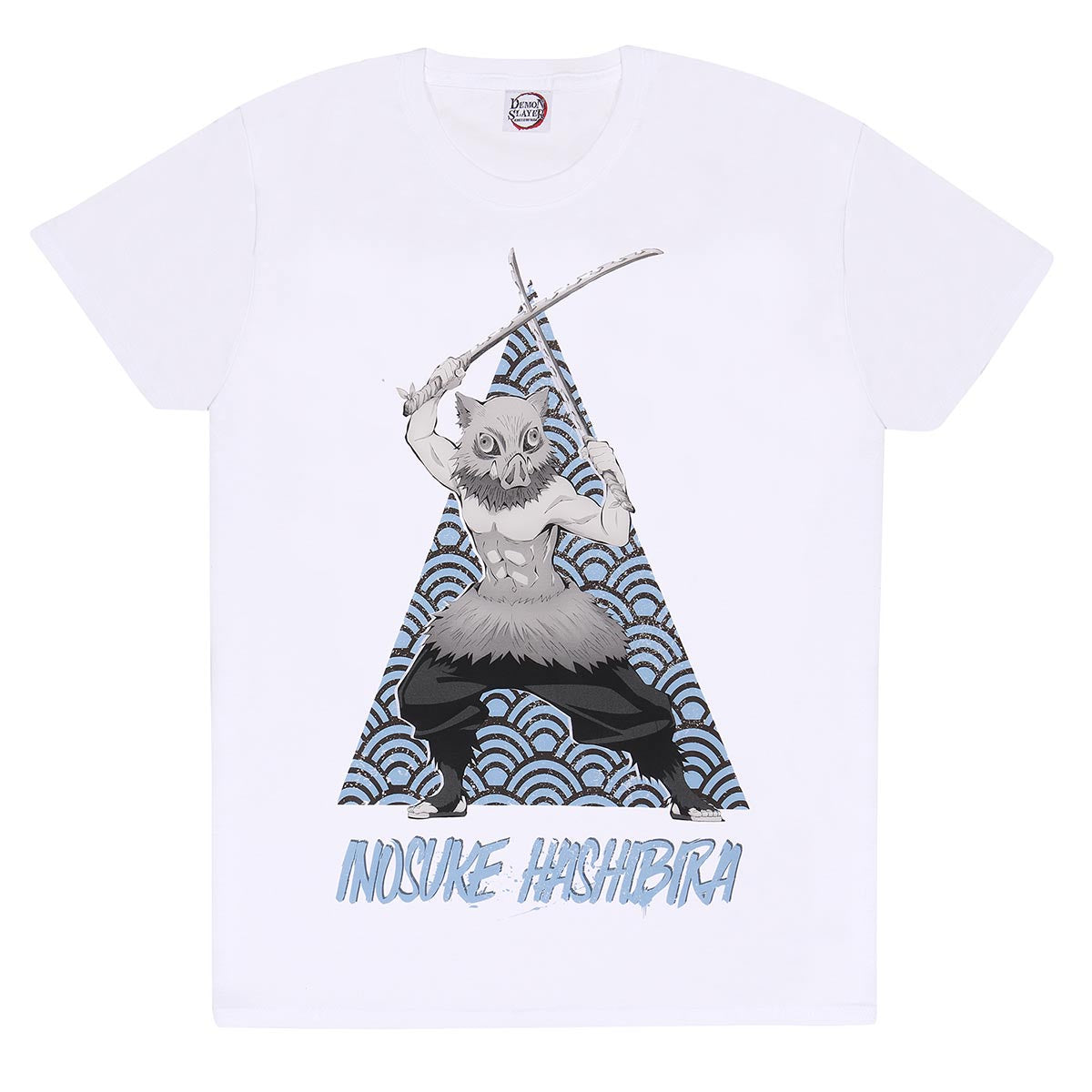DEMON SLAYER - Inosuke Tri White TShirt