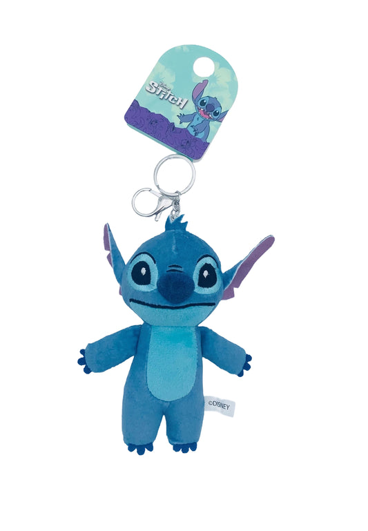 Disney Lilo & Stitch plush keyring featuring the character Stitch