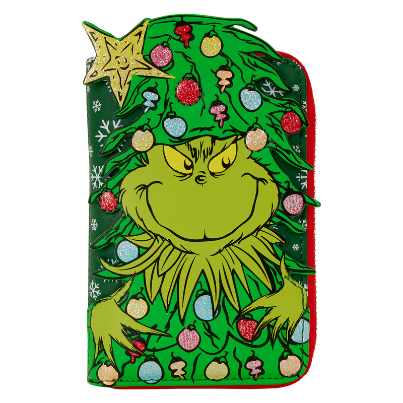 LOUNGEFLY : DR SEUSS - Grinch Holiday Zip Purse