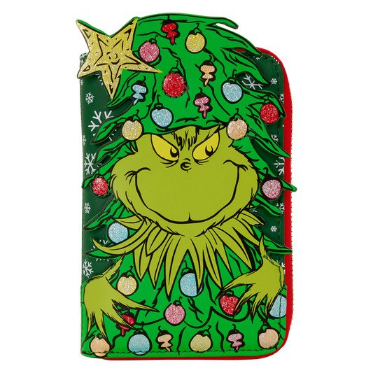 LOUNGEFLY : DR SEUSS - Grinch Holiday Zip Purse