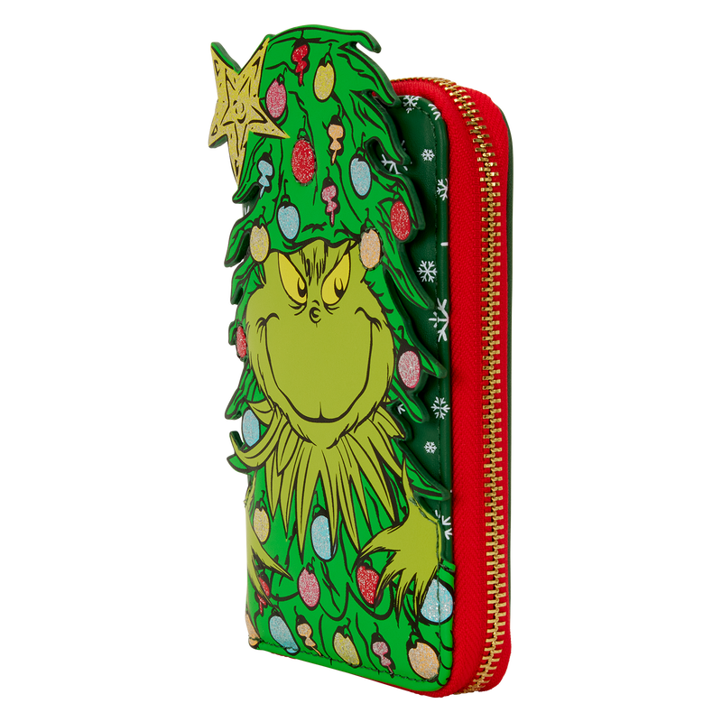 LOUNGEFLY : DR SEUSS - Grinch Holiday Zip Purse