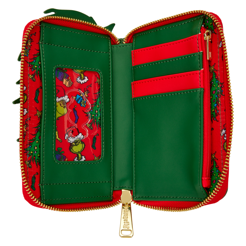 LOUNGEFLY : DR SEUSS - Grinch Holiday Zip Purse