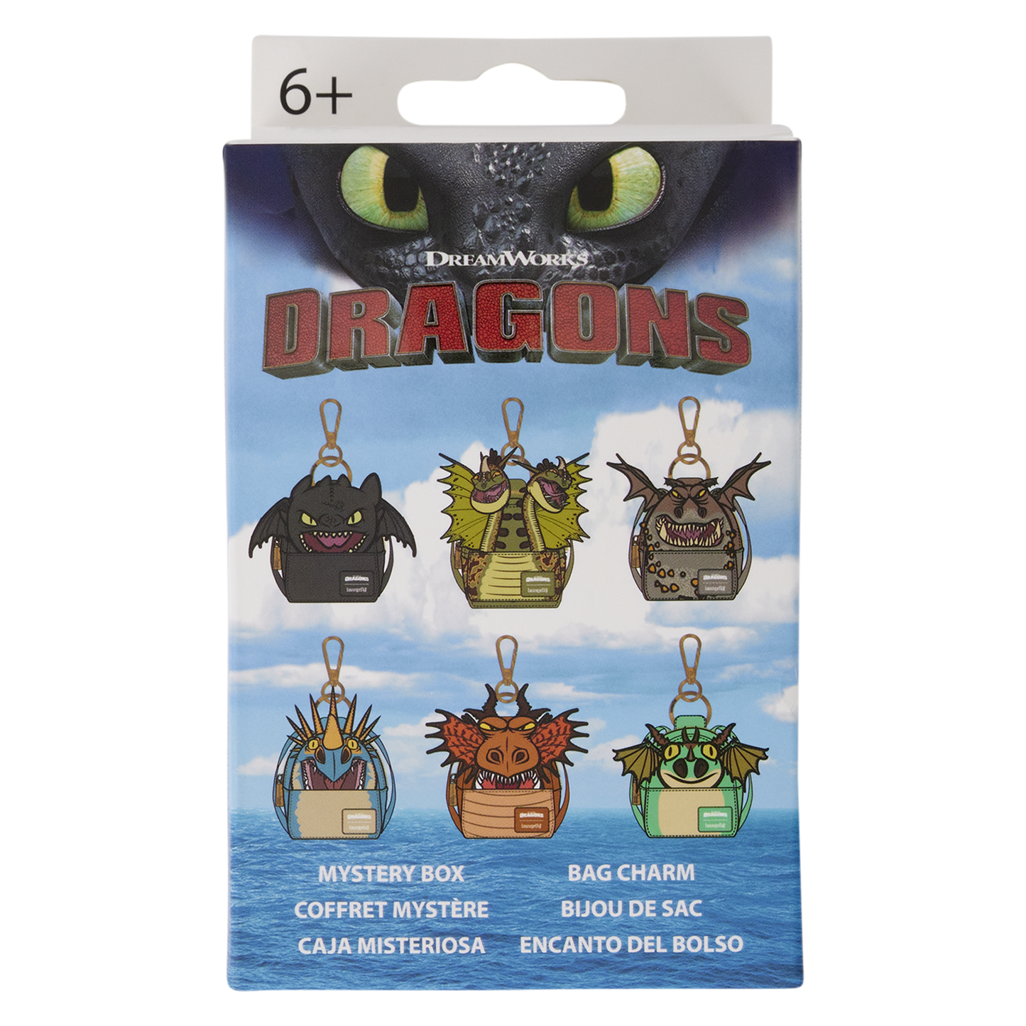 LOUNGEFLY : DREAMWORKS - How To Train Your Dragon Blind Box Mystery Bag Charm