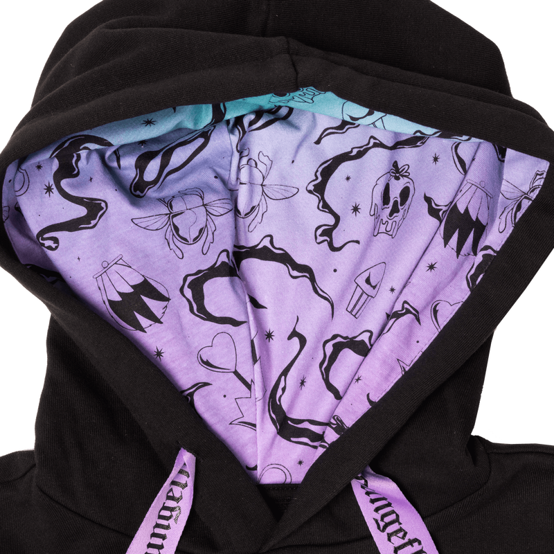 LOUNGEFLY : DISNEY - Villains Colour Black Hoodie