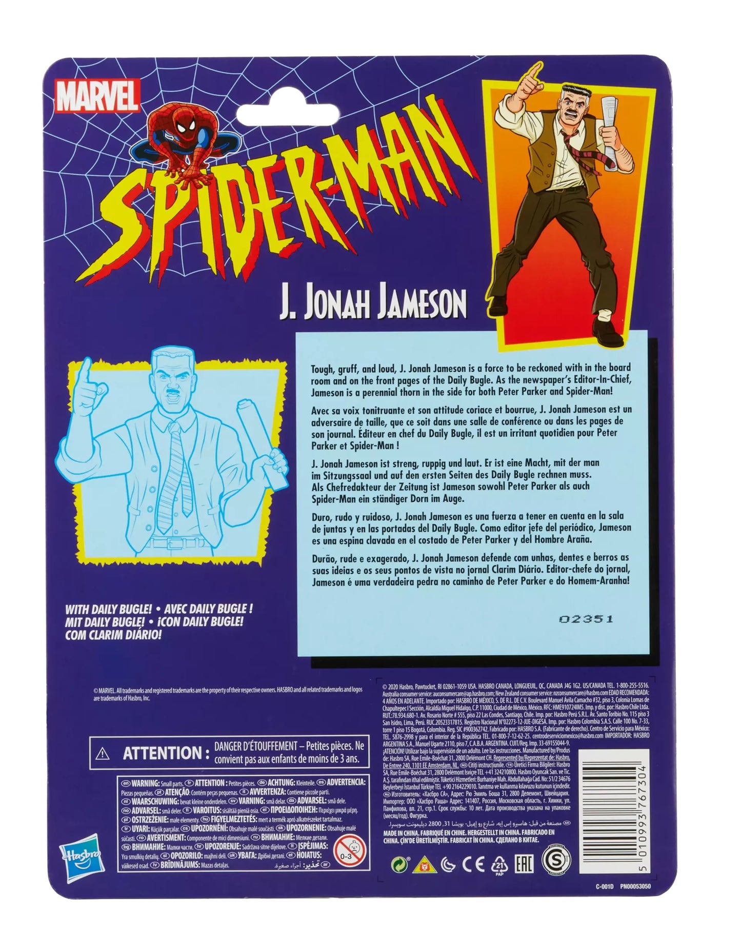 MARVEL : SPIDER-MAN - J. Jonah Jameson Hasbro Action Figure