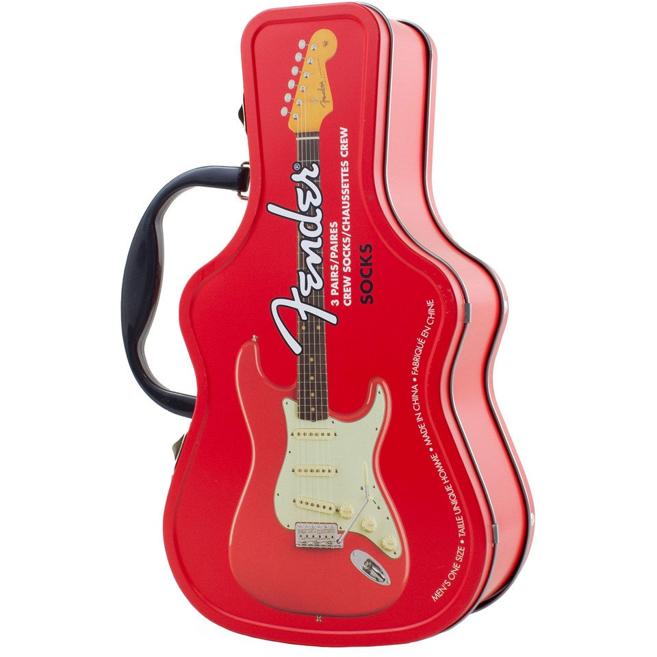FENDER - 3-Pack Socks In Guitar Shaped Tin