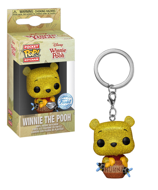 DISNEY : WINNIE THE POOH - Winnie The Pooh Diamond Collection Exclusive Funko Pocket Pop! Keychain