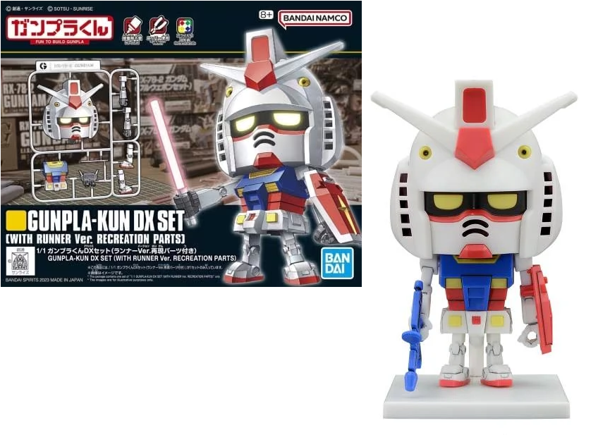 GUNDAM - Gunpla-Kun DX Set With Runner Ver. Recreation Parts Model Kit