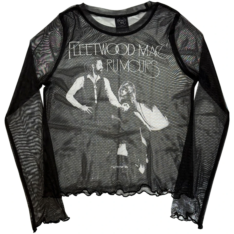 FLEETWOOD MAC - Rumours Long Sleeve Mesh Crop Top
