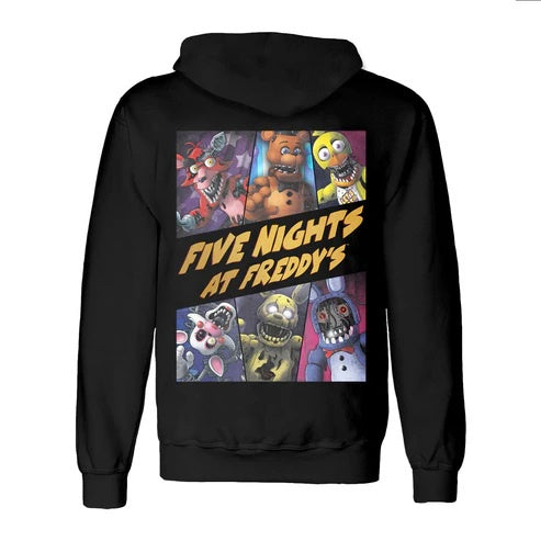 FIVE NIGHTS AT FREDDY'S  - Withered Group Backprint Pullover Hoodie