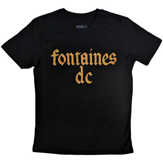 FONTAINES D.C. - Gothic Logo Black T-Shirt