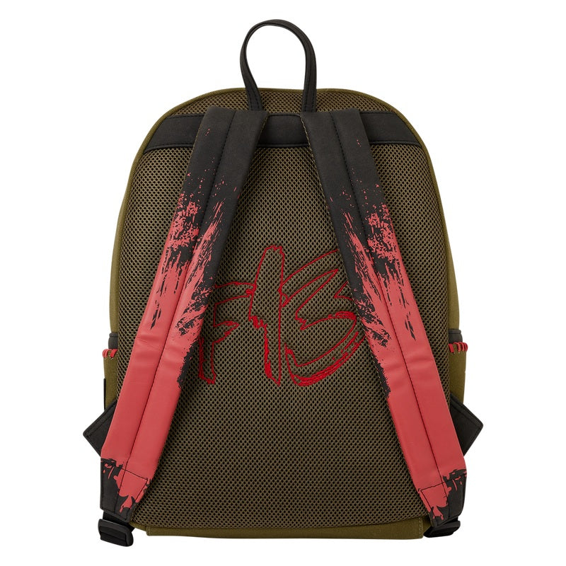 LOUNGEFLY : FRIDAY THE 13TH - Camp Crystal Lake Canvas Glow In The Dark Full Size Backpack