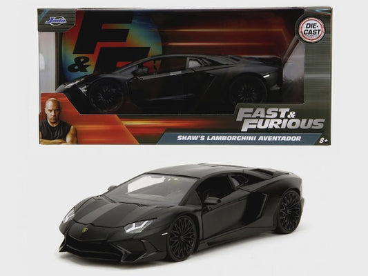 FAST & FURIOUS  - Shaw's Lamborghini Aventador Jada Diecast 1:24 Car