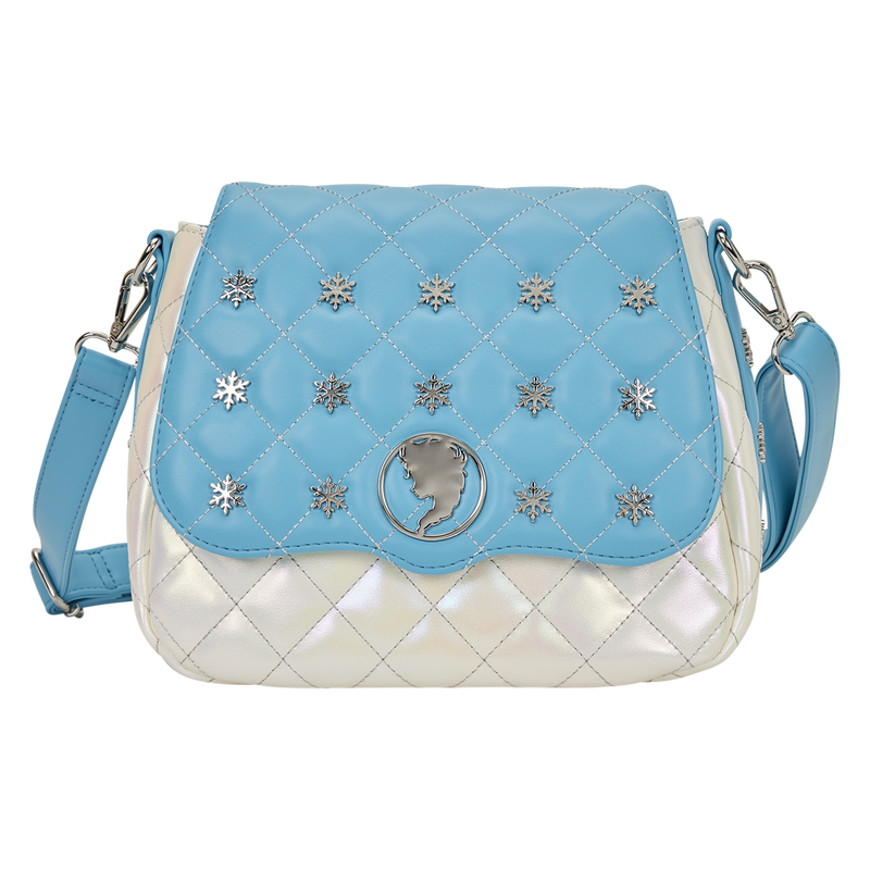 LOUNGEFLY : DISNEY - Frozen Elsa Pearlescent Crossbody Bag