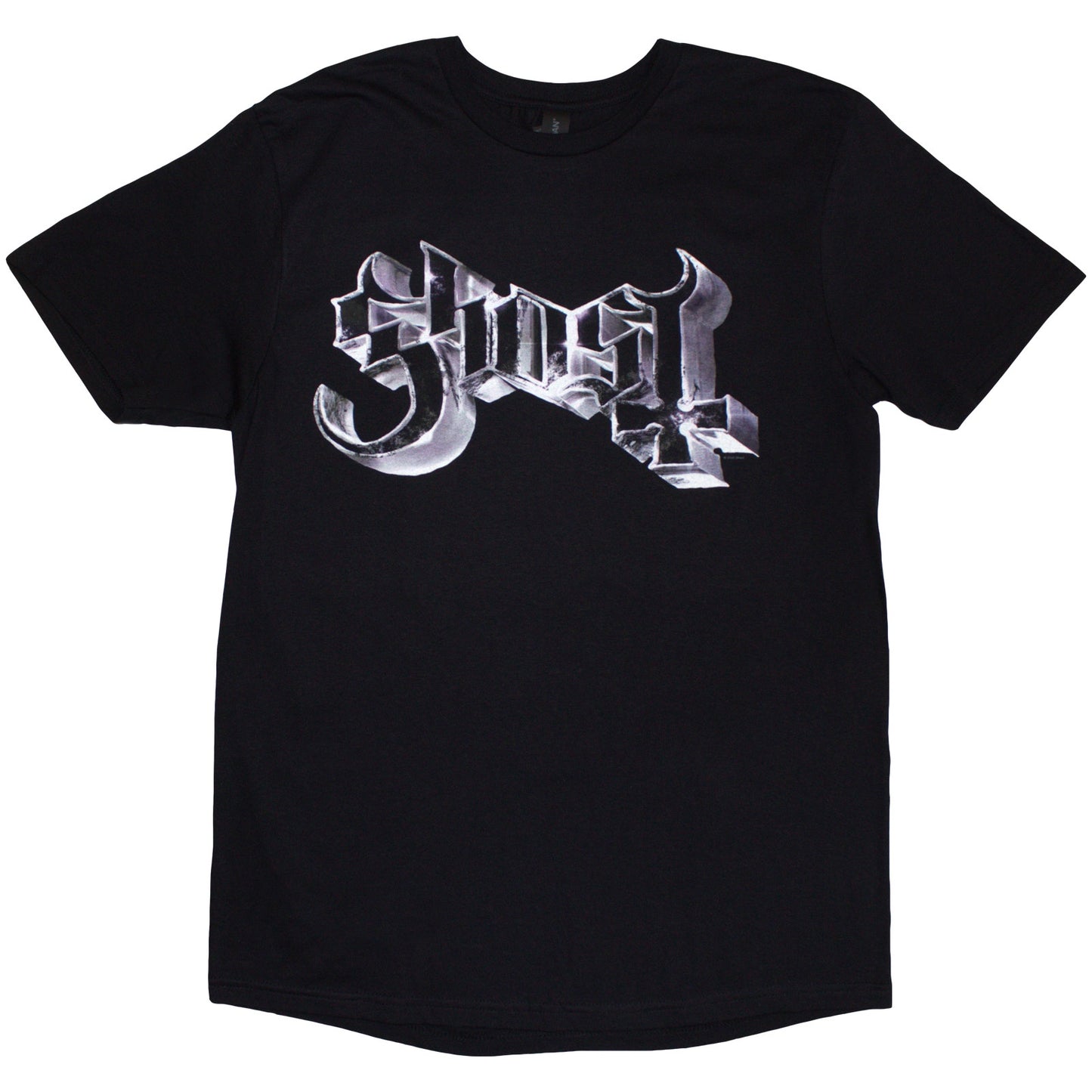 GHOST - Metal Logo & Purple Grucifix T-Shirt