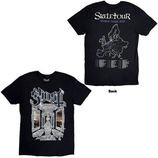 GHOST - Skeleta Album Cover '25 Tour Dates Back Print T-Shirt