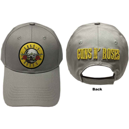GUNS N' ROSES - Circle Logo Grey Baseball Cap