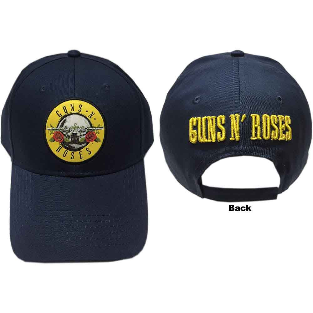 GUNS N' ROSES - Circle Logo Navy Blue Baseball Cap