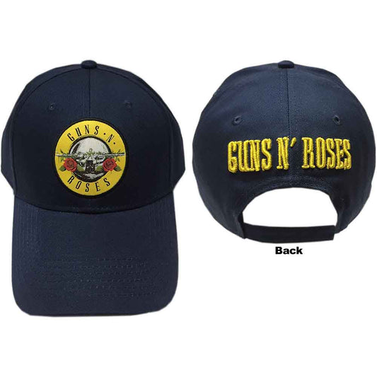 GUNS N' ROSES - Circle Logo Navy Blue Baseball Cap