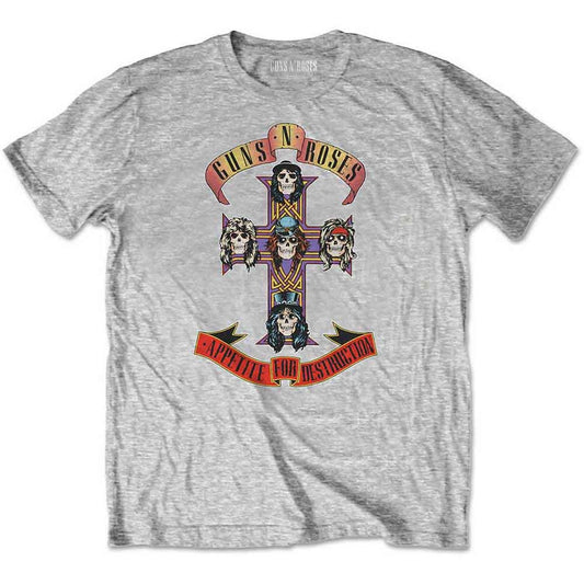 GUNS N' ROSES - Appetite for Destruction Heather Grey Kids T-Shirt