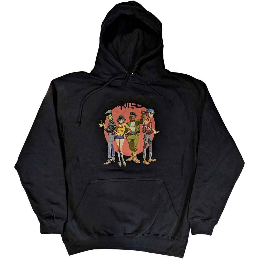 GORILLAZ - Group Circle Rise Navy Hoodie