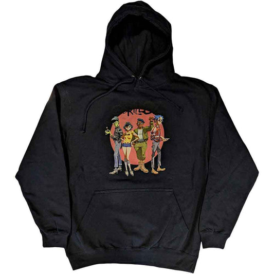 GORILLAZ - Group Circle Rise Navy Hoodie