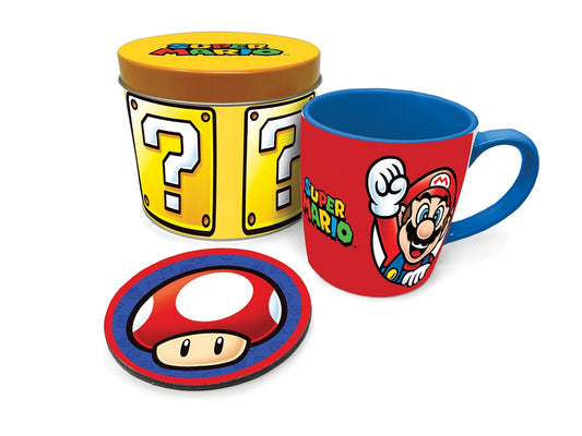 MARIO - Let's A Go Mug Tin Set