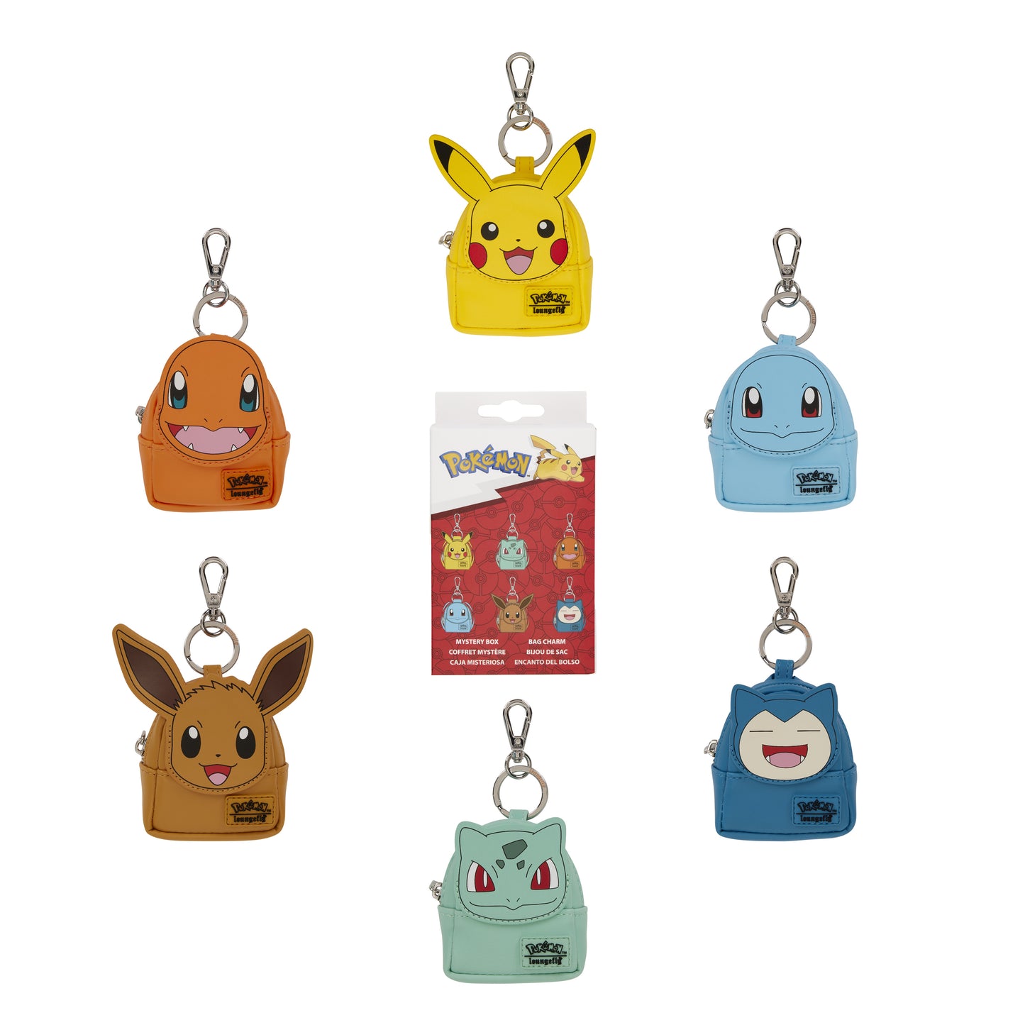 LOUNGEFLY : POKEMON - Mystery Mini Backpack Keychain Charm