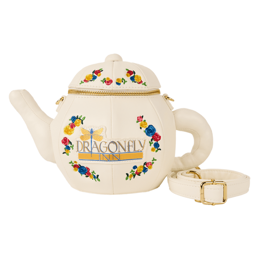 LOUNGEFLY : GILMORE GIRLS - Dragonfly Inn Figural Teapot Crossbody Bag