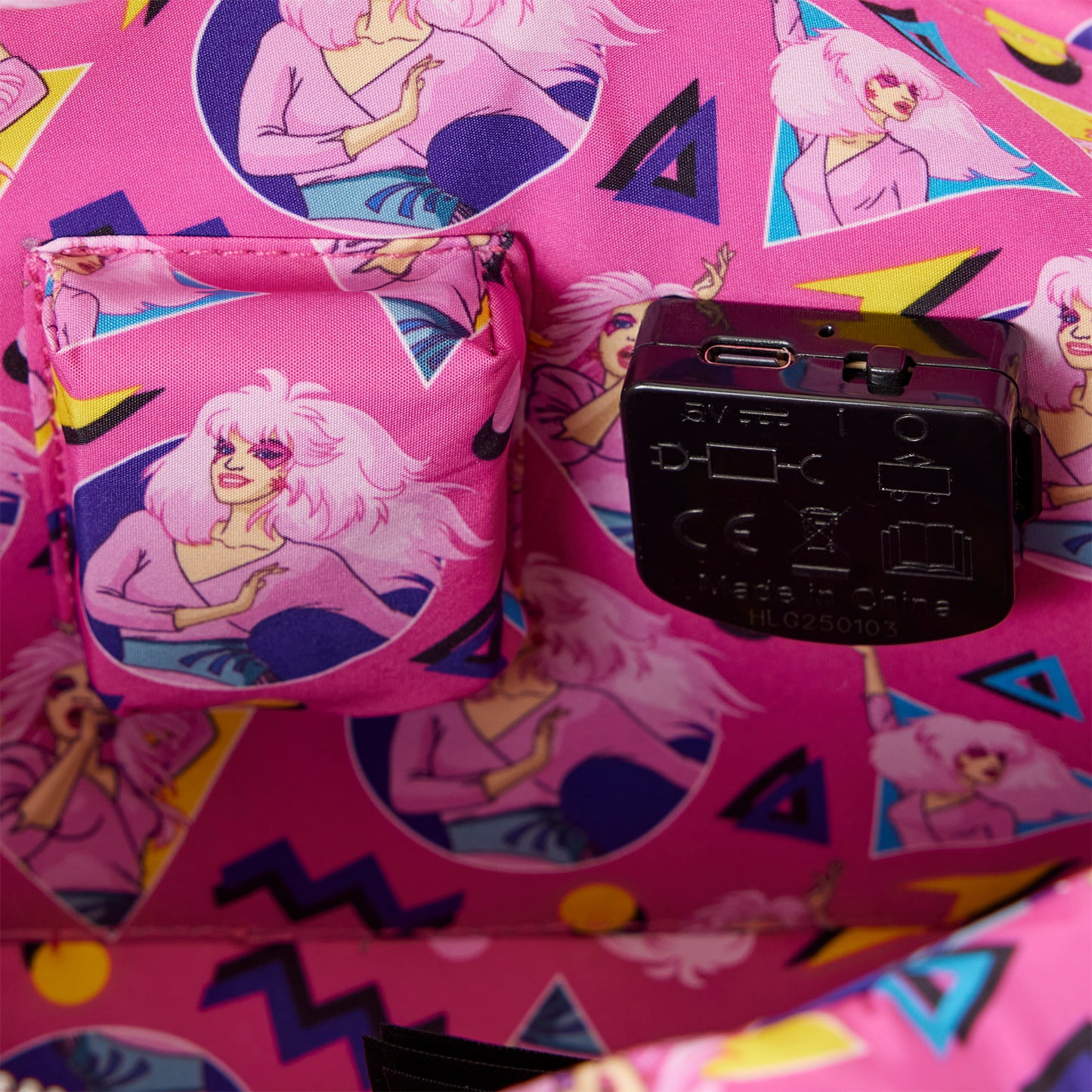 LOUNGEFLY : HASBRO - Jem & The Holograms Figural Keytar Crossbody Bag