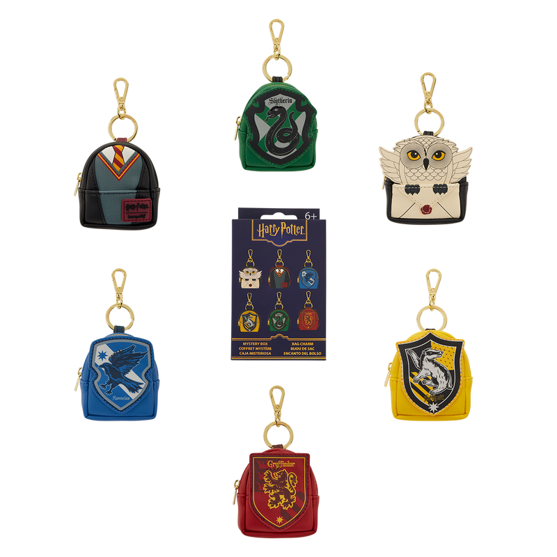 LOUNGEFLY : HARRY POTTER - Hogwarts Mystery Mini Backpack Keychain Charm