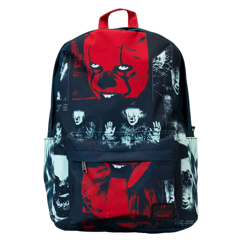 LOUNGEFLY : WARNER BROTHERS - IT Pennywise I Heart Horror Nylon Backpack